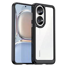 Carcasa Bumper Funda Silicona Transparente J01S para Huawei P50 Negro