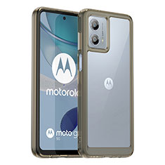 Carcasa Bumper Funda Silicona Transparente J01S para Motorola Moto G53j 5G Gris