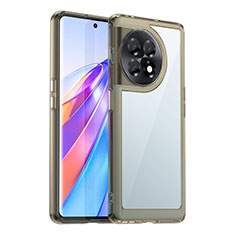 Carcasa Bumper Funda Silicona Transparente J01S para OnePlus Ace 2 Pro 5G Gris