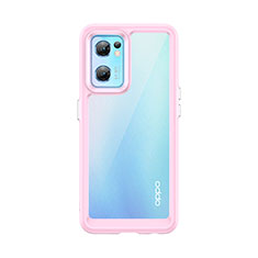 Carcasa Bumper Funda Silicona Transparente J01S para OnePlus Nord CE 2 5G Rosa