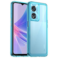 Carcasa Bumper Funda Silicona Transparente J01S para Oppo A1 5G Cian