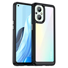 Carcasa Bumper Funda Silicona Transparente J01S para Oppo F21s Pro 5G Negro