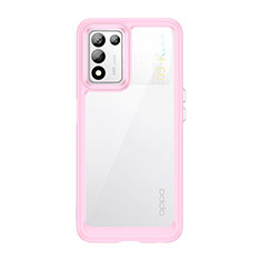 Carcasa Bumper Funda Silicona Transparente J01S para Oppo K9S 5G Rosa