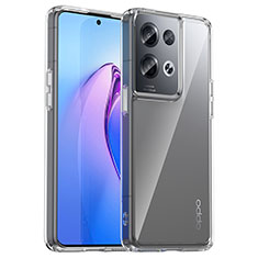 Carcasa Bumper Funda Silicona Transparente J01S para Oppo Reno8 Pro 5G Claro