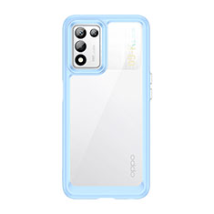 Carcasa Bumper Funda Silicona Transparente J01S para Realme 9 SE 5G Azul