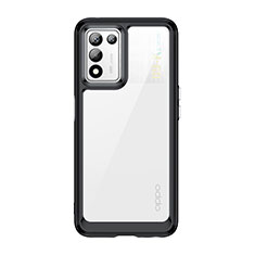 Carcasa Bumper Funda Silicona Transparente J01S para Realme 9 SE 5G Negro