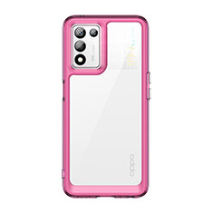 Carcasa Bumper Funda Silicona Transparente J01S para Realme 9 SE 5G Purpura Claro