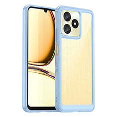 Carcasa Bumper Funda Silicona Transparente J01S para Realme C51 Azul