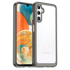 Carcasa Bumper Funda Silicona Transparente J01S para Samsung Galaxy A14 4G Gris