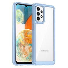 Carcasa Bumper Funda Silicona Transparente J01S para Samsung Galaxy A23 5G Azul