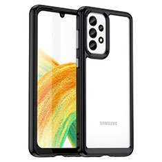 Carcasa Bumper Funda Silicona Transparente J01S para Samsung Galaxy A33 5G Negro