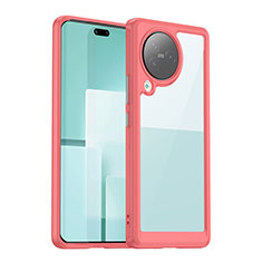 Carcasa Bumper Funda Silicona Transparente J01S para Xiaomi Civi 3 5G Rojo