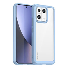 Carcasa Bumper Funda Silicona Transparente J01S para Xiaomi Mi 13 5G Azul