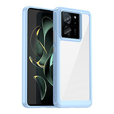 Carcasa Bumper Funda Silicona Transparente J01S para Xiaomi Mi 13T 5G Azul Claro