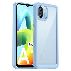 Carcasa Bumper Funda Silicona Transparente J01S para Xiaomi Poco C50 Azul