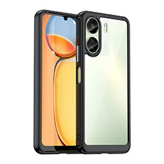 Carcasa Bumper Funda Silicona Transparente J01S para Xiaomi Poco C65 Negro