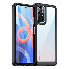 Carcasa Bumper Funda Silicona Transparente J01S para Xiaomi Poco M4 Pro 5G Negro