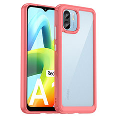 Carcasa Bumper Funda Silicona Transparente J01S para Xiaomi Redmi A1 Rojo