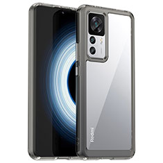 Carcasa Bumper Funda Silicona Transparente J01S para Xiaomi Redmi K50 Ultra 5G Gris