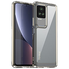 Carcasa Bumper Funda Silicona Transparente J01S para Xiaomi Redmi K60E 5G Gris