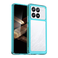 Carcasa Bumper Funda Silicona Transparente J01S para Xiaomi Redmi K70E 5G Cian