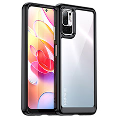 Carcasa Bumper Funda Silicona Transparente J01S para Xiaomi Redmi Note 10T 5G Negro