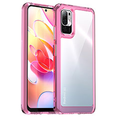 Carcasa Bumper Funda Silicona Transparente J01S para Xiaomi Redmi Note 10T 5G Purpura Claro