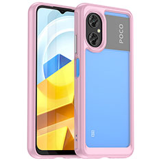 Carcasa Bumper Funda Silicona Transparente J01S para Xiaomi Redmi Note 11R 5G Rosa