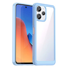 Carcasa Bumper Funda Silicona Transparente J01S para Xiaomi Redmi Note 12R 5G Azul Claro