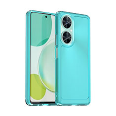 Carcasa Bumper Funda Silicona Transparente J02S para Huawei Nova 11i Azul