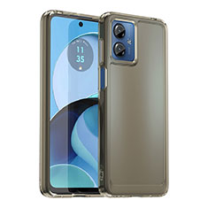 Carcasa Bumper Funda Silicona Transparente J02S para Motorola Moto G14 Gris