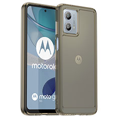 Carcasa Bumper Funda Silicona Transparente J02S para Motorola Moto G53j 5G Gris