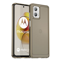 Carcasa Bumper Funda Silicona Transparente J02S para Motorola Moto G73 5G Gris