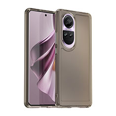 Carcasa Bumper Funda Silicona Transparente J02S para Oppo Reno10 5G Gris