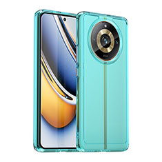 Carcasa Bumper Funda Silicona Transparente J02S para Realme Narzo 60 Pro 5G Azul