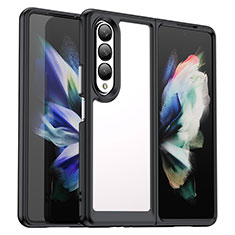 Carcasa Bumper Funda Silicona Transparente J02S para Samsung Galaxy Z Fold4 5G Negro