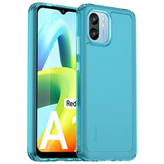 Carcasa Bumper Funda Silicona Transparente J02S para Xiaomi Redmi A2 Plus Azul