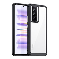 Carcasa Bumper Funda Silicona Transparente J02S para Xiaomi Redmi K60 5G Negro