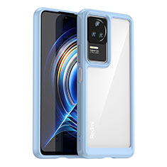 Carcasa Bumper Funda Silicona Transparente J02S para Xiaomi Redmi K60E 5G Azul