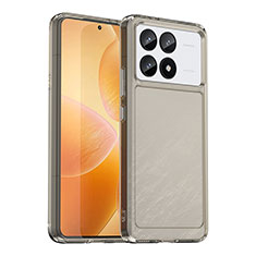 Carcasa Bumper Funda Silicona Transparente J02S para Xiaomi Redmi K70 5G Gris