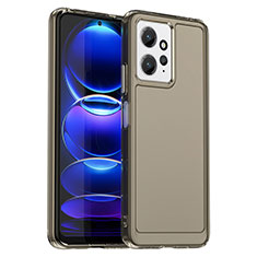 Carcasa Bumper Funda Silicona Transparente J02S para Xiaomi Redmi Note 12 4G Gris