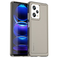 Carcasa Bumper Funda Silicona Transparente J02S para Xiaomi Redmi Note 12 Pro 5G Gris