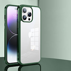 Carcasa Bumper Funda Silicona Transparente LD1 para Apple iPhone 15 Pro Max Verde