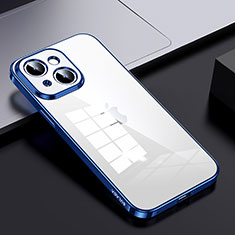 Carcasa Bumper Funda Silicona Transparente LD2 para Apple iPhone 14 Plus Azul