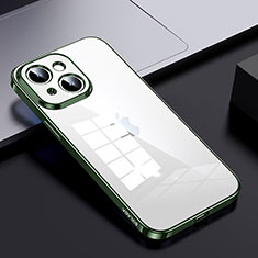 Carcasa Bumper Funda Silicona Transparente LD2 para Apple iPhone 14 Verde