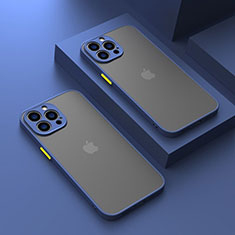 Carcasa Bumper Funda Silicona Transparente LS1 para Apple iPhone 13 Pro Max Azul