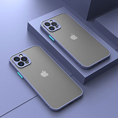 Carcasa Bumper Funda Silicona Transparente LS1 para Apple iPhone 16 Pro Gris Lavanda