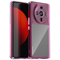 Carcasa Bumper Funda Silicona Transparente M01 para Xiaomi Mi 12 Ultra 5G Morado