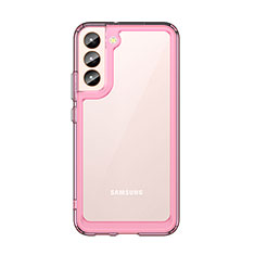 Carcasa Bumper Funda Silicona Transparente M03 para Samsung Galaxy S21 FE 5G Oro Rosa