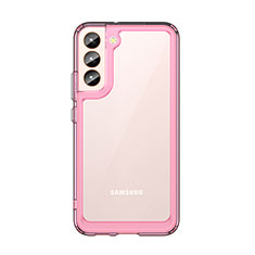 Carcasa Bumper Funda Silicona Transparente M03 para Samsung Galaxy S22 Plus 5G Oro Rosa